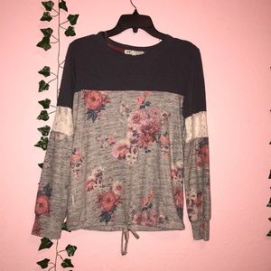 Long sleeve flower shirt